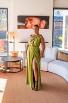Robe longue infinity , Chocolat, Taille unique