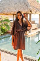 Robe courte, Beige, Taille unique