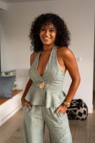 Ensemble dos nu, Jaune, Taille unique (S au L)