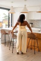 Ensemble dos nu, Jaune, Taille unique (S au L)