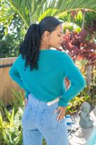 Pull manches longues, Vert, Taille unique