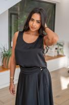 Débardeur satiné , Beige, L