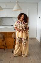 Pantalon "baroque", Jaune, Taille unique