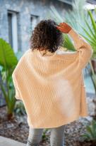 Gilet pull court, Moutarde, Taille unique
