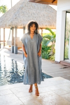 Robe en lin , Jaune, Taille unique