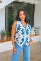 Gilet en jeans, Bleu jeans, Taille unique