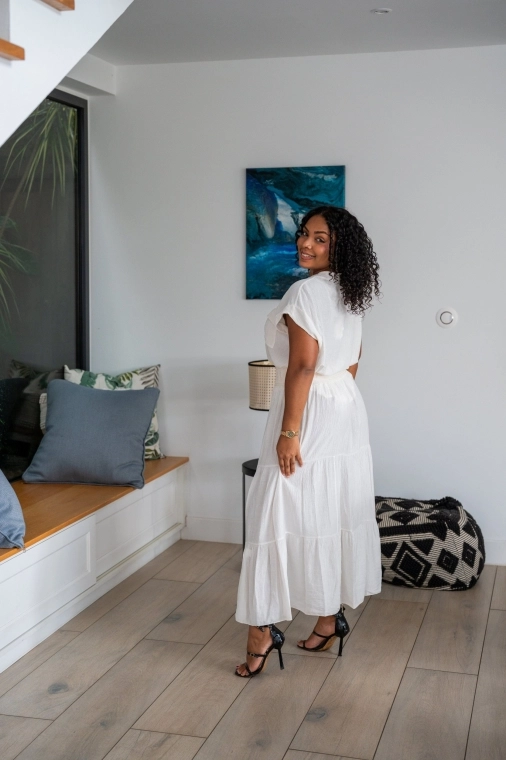 Jupe uni crépon , Kaki, Taille unique