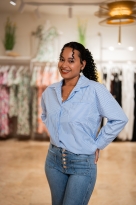 Chemise à rayures, Bleu, Taille unique