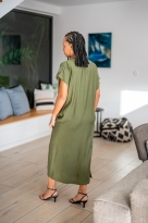 Robe longue, Kaki, XL