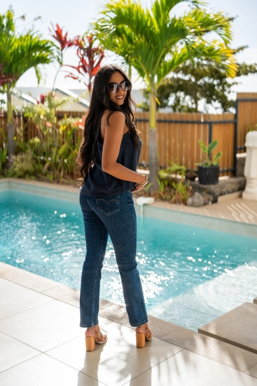 Jeans coupe slim, Bleu jeans, 34