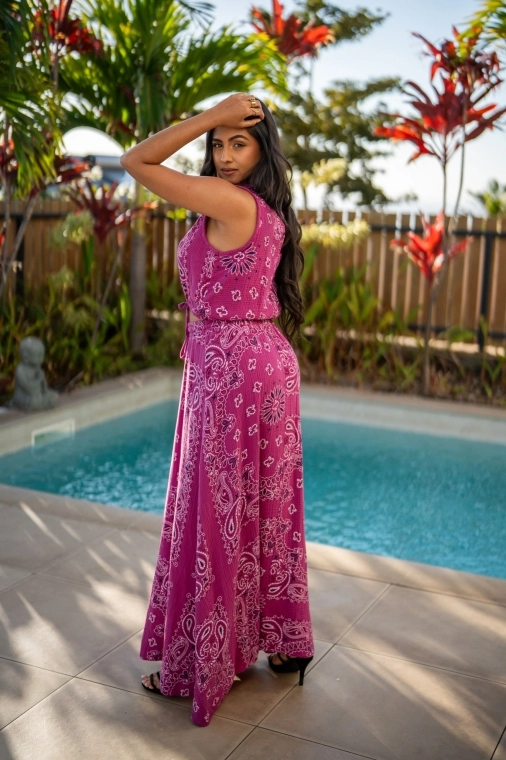 Ensemble jupe "BANDANA", Magenta, Taille unique