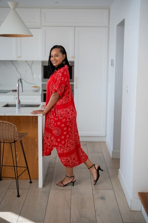 Robe "BANDANA", Blanc, Taille unique