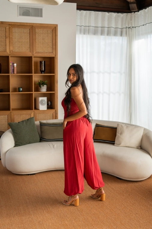 Combinaison pantalon bouffant, Blanc, Taille unique